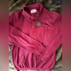 The Normal Brand Men's Deep Red Polo sweater